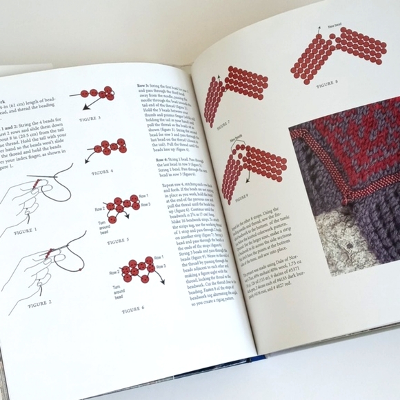 Knitting With Beads: 30 Beautiful Sweaters Scarves Hats & Gloves Hardback Book - Picture 7 of 16